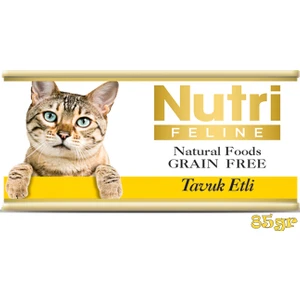 Nutri Feline Tavuk Etli 85GR Nutri Yaş Kedi Maması
