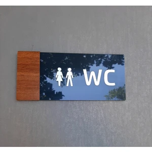 Wooden Serisi Wc Yönlendirme Tabelası