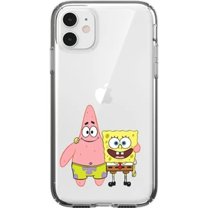 iPhone 11 Sünger Bob ve Patrickstar Şeffaf Telefon Kılıfı