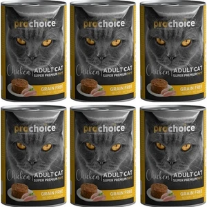 Pro Choice Prochoice Tavuklu Yetişkin Kedi Konservesi 400 gr x 6 Adet