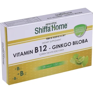 Shiffa Home  Shiffa Home Vitamin  B12  Ginkgo Biloba 28 Tablet