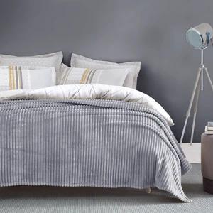 Bedding Holly Wellsoft Battaniye Tek Kişilik - Gri