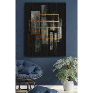 Blok Design Kanvas Tablo Resim Soyut Modern Dekoratif Duvar Tablosu