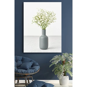 Blok Design Kanvas Tablo Resim Çiçek Temalı Dekoratif Duvar Tablosu