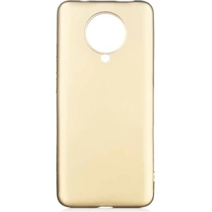 Case 4U Xiaomi Poco F2 Pro Kılıf Klasik Mat Renkli Yumuşak Premier Silikon Altın