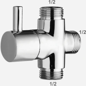 Banyo Robot Duş Seti Yönlendirici Musluk 1/2x1/2x1/2