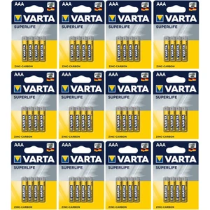 R03 Superlife Aaa Çinko Karbon Ince Kalem Pil 12 x 4'lü