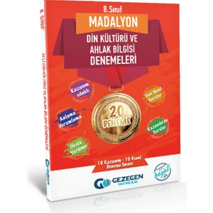 Madalyon Yayınları Din Kültürü Ve Ahlak Bilgisi 8.Sınıf 20'Li Denemeleri