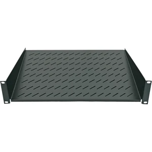 19'' Kabinet Rafı Önden Bağlamalı 1u D=150MM Siyah Çelik 2 Noktadan Bağlantılı Kabin Rafı RAL9005