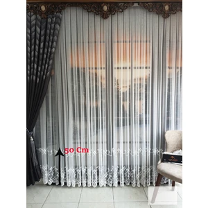 Lüks House Lüks Grek Etek Tül Perde  Desen 7 - Sık Pile 1e3 .en 240 , Boy 265