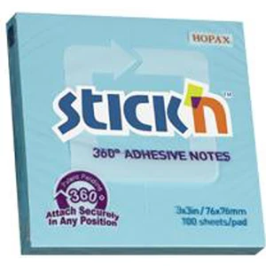 21553 Stickn Yapışkanlı Not Kağıdı 100 Yaprak 76 x 76 mm Mavi