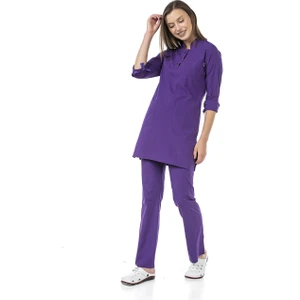 Çatı Medikal Ultralycra Modest - Doktor Hemşire Forma Takımı, Mor