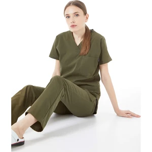 Çatı Medikal Ultralycra Spaniard - Doktor Hemşire Forma Takımı Kadın Haki