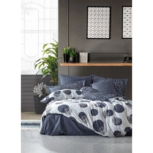 Cotton Box Modern Çift Kişilik Nevresim Takımı Orva Indigo