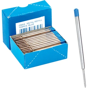 Parker Tipi Metal Tükenmez Yedeği Mavi