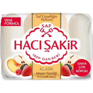 Hacı Şakir Klasik Meyve Tazeliği Güzellik Sabunu 4X70 G