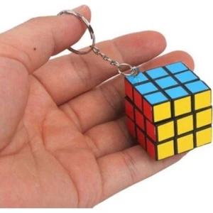 Elasya Hediyelik Mini Rubik Zeka Küpü (Sabır Küpü) 3x3 Anahtarlık