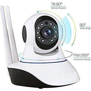 Kingboss Ip-32 360° Hareket Sensörlü 2 Antenli Bebek Telsizi ve Ip Güvenlik Kamerası