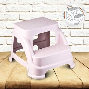 Hobby Life Merdivo Küçük Boy 2 Basamaklı Merdiven Tabure Pembe