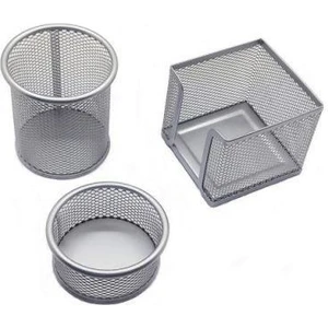 Mas Masaüstü Kalemlik 3'lü Set Silver 0505PERFORE