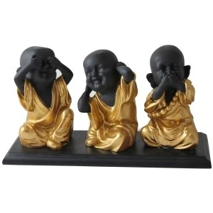 Gift Cloud Dekoratif Büyük Boy 3'lü Buda Biblo