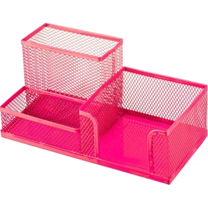 Metal Perfore 3 Gözlü Set Pembe