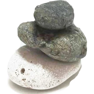 Canlı Petshop Akvaryum Dekoru Üçlü Doğal Taş