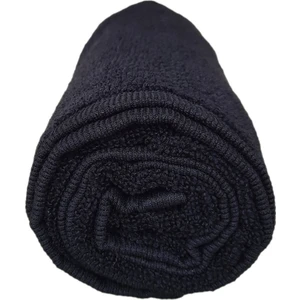 Elmira Textile Boya Tutmayan Mikrofiber El Yüz Spor Kuaför Havlusu 50 x 90 cm. Siyah