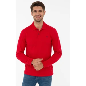 Pierre Cardin Erkek Kırmızı Slim Fit Basic Sweatshirt 50247253-VR030