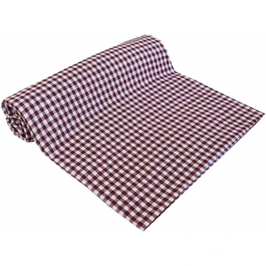 Yer Sofra Bezi Piknik Masa Örtüsü Zefir Kare Desen 170 x 170 cm. Bordo