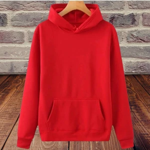 Amor Woman Kapüşonlu 3 Iplik Kalın Içi Komple Polar Kanguru Cep Pamuk Kadın Sweatshirt