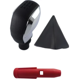 Cıtroen C2 - C3 - C4 - C5 Spor Vites Topuzu 5 İleri Manuel C5 Düz Tip Vites Topuzu + Körüğü