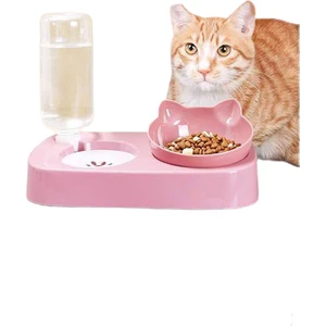 Kedi Köpek Mama ve Su Kabı Kaseli Otomatik Su Sebili Büyük Boy Depolama