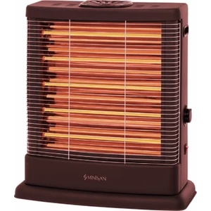 Maxi 2500W Elektrikli Soba Isıtıcı 5 Çubuklu Emniyetli Bordo