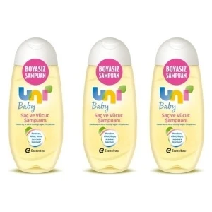 Uni Baby Hipoalerjenik Saç ve Vücut Şampuanı 200 Ml*3 Adet