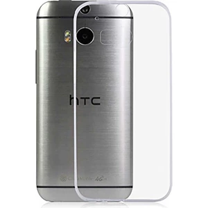 Htc One M8 Kılıf Şeffaf Süper Silikon Kamera Korumalı