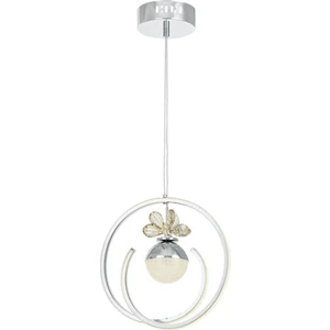 Eray Aydınlatma 2438-1 Krom LED Avize(Beyaz Işık -Sarı Işık - Gün Işığı)