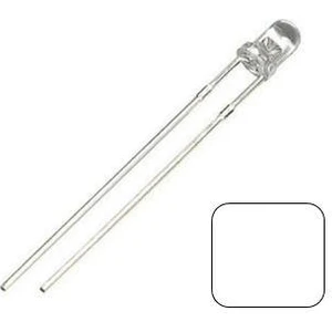 3mm Şeffaf Beyaz LED (100 Adet)