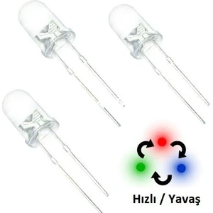 LED Flaşör Rgb 5mm 2 Pin