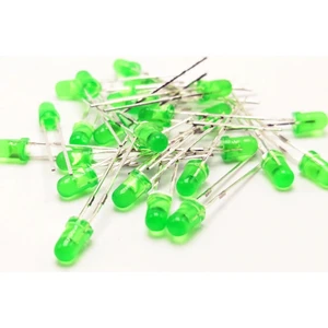 LED 5mm Yeşil Difused 10 Adet