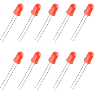 LED 5mm Kırmızı Difused 10 Adet