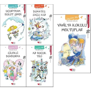 Sevim Ak 5 Kitap Set / Uçurtmam Bulut Şimdi - Domates Saçlı Kız - Çilekli Dondurma - Az Buçuk Teo - Vanilya Kokulu Mektuplar