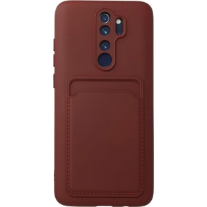 Xiaomi Redmi Note 8 Pro Kılıf Kartvizitli Silikon Kelvin - Bordo