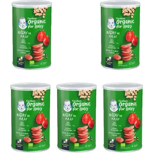 Organik Buğday ve Yulaflı , Domates, Havuç ve Soğanlı Bebek Atıştırmalığı 35 gr x 5 Adet
