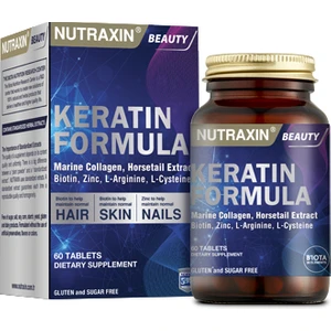 Biotin, Çinko Ve B Vitaminleri Ile Kükürt Içeren Keratin Formula 60 Tablet