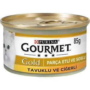 Gourmet Gold Tavuk Ciğer Parça Etli Kedi Konservesi 24X85 gr