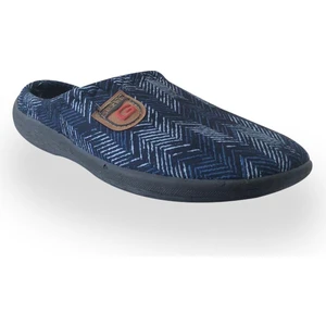 13525 Lacivert Erkek Kışlık Ev Içi Terlik