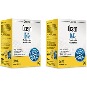 D3 Ve K2 Vitamini Damla 20 Ml X2 Adet