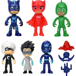 Pijamaskeliler Pj Mask 9 Parça Figür Oyuncak Seti