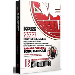 Benim Hocam Yayınları KPSS 2022 Eğitim Bilimleri Program Geliştirme - ÖYT - Sınıf Yönet